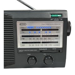 SONY ICF-34 AM/FM/TV/Weather 4 Band Portable Radio AC or Battery Working VTG
