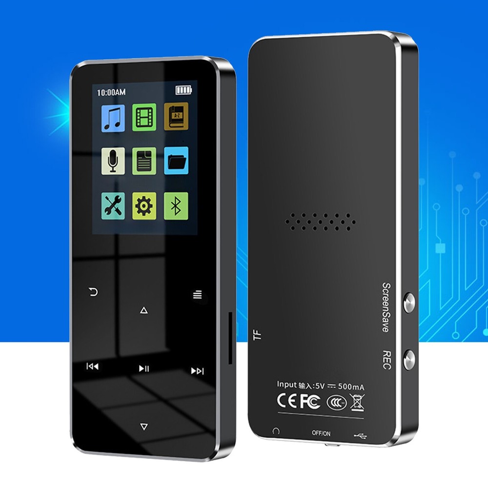 Portable Sport Lossless Sound HIFI Music FM Metal Radio BT4.2 MP3/MP4 Player