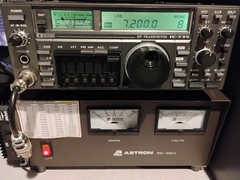 ICOM IC-735 HF TRANSCEIVER – MARS MOD – WITH BOX & MANUAL – NICE CONDITION