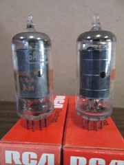 TWO NEW RCA 6AU6A HiFi Ham Radio Amp Vacuum Tubes IOB