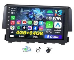 [8Core 4GB RAM 64GB ROM] Car Radio for Honda Civic 9 Inch 8 Core 4G RAM 64G ROM