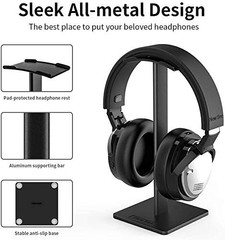 New Bee Headphone Stand Headset Holder Earphone with 1 Pack, Black
