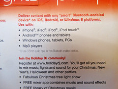 Holiday DJ Party Machine Speaker Bluetooth Musical Light Show New Open Box