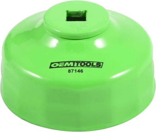 75/77 Millimeter 15 Flute Oil Filter Wrench, Green, B Style: 75/77 mm 15 Flute