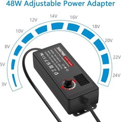 Adjustable AC to DC Power Adapter 3V to 24V with 14 Tips and Polarity Converter