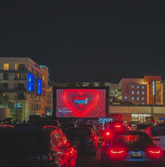 Inflatable Projector Screen 30FT Blow up Movie Screen Outdoor Projector G2U