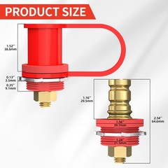 Remote Battery Terminals 3/8″ Stud Battery Jump Post with Cover 250A Battery
