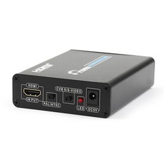 HDMI to 3 RCA AV +S-Video CVBS Composite R/L Audio 1080P Converter US Plug Power