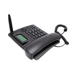 Cordless Landline Phone Dual SIM Multifunction For Home Black Easy To Use