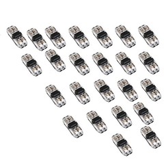24 Pack 2 Pin Wire Connector Quick Splice Solderless For Automotive 18-22 Gauge