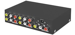 Premium 1 In 4 Out Composite RCA Video Stereo Audio Splitter