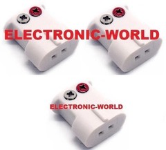 3 MINT Bose Direct Reflecting Series II & Center White Speakers & Wire Adapters