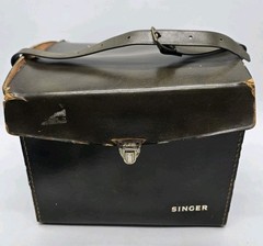 Vintage Singer Model TV-6U Mini Portable Television with Case & Some Accessories