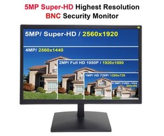 101AV 19.5″ 5MP Professional Security Monitor with HDMI & 19″ B HD, Black