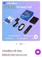 Brand New vSeeBox Vsee V6 MAX Android TV Box + FREE GIFT Mini Keyboard USB CABLE