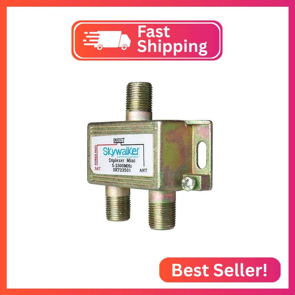 Skywalker 5-2300MHz Mini Diplexer for Off-Air & Satellite Signals (Dish Pro Plus