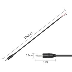 Durable 3.5mm Male Plug to Bare Wire Stereo Cable – 1M Length for Audio Devices