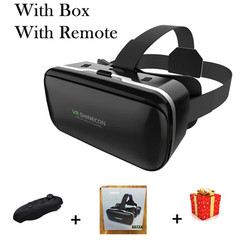 Shinecon VR Glasses 3D Virtual Reality Headset Devices Viar Helmet Goggle Lenses