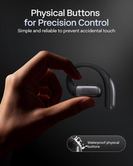 SHOKZ Openfit Pro Open-Ear True Wireless Earbuds with Open-Ear Noise Reduction,