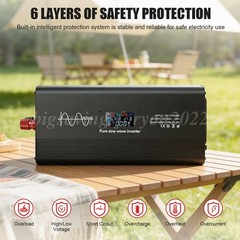 Pure Sine Wave 10000Watt Power Inverter DC 12v to AC 110V-120V for Solar Systems