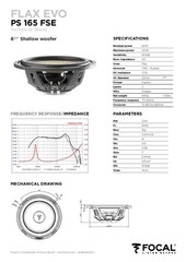 Focal PS165FSE – 6.5″ (16,5 CM) Shallow Basket, 2-Way Component Speaker FLAX EVO