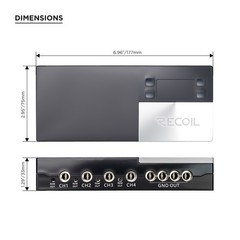 RECOIL S-MPG4 Smart 4-Way Fused Distribution Block with Remote Delay Timer