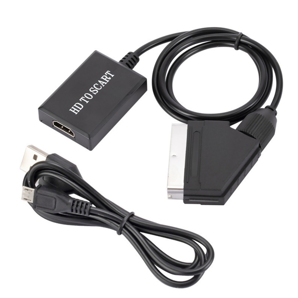 1080P HDMI To Scart Video Output Input HDMI Audio Adapter HD to Scart Converter