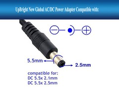 NEGATIVE CENTER PIN 5.5mm 12V 1A 500mA 200mA AC-DC Adapter Power Supply Charger