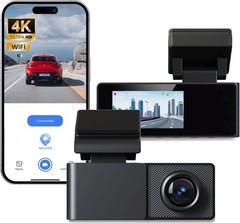4K Dash Cam Front 2160P WiFi 64GB Night Vision S9 Wide Angle G-Sensor for Cars