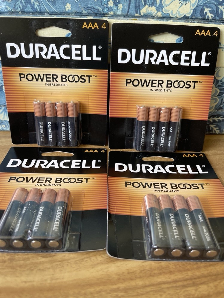 Duracell Power Boost AAA Alkaline 16 Batteries. New In Pkg. Free Shipping