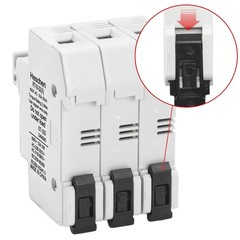 RT1832X 32A AC690V Cylindrical Fuse Holder Base DIN Rail Mounting CE 3P