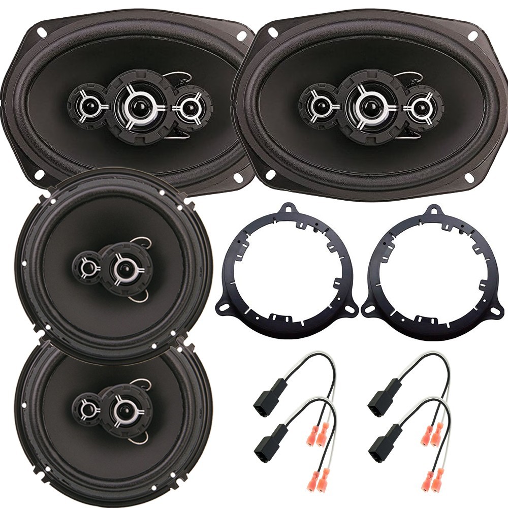 For 2004-2015 Nissan Titan 500W Front Door 6×9″ & 300W Rear 6.5″ Speakers Kit