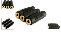 Gold Plated 3.5mm Stereo Jack Female to Female Adapter – 3 Pack for Audio Exc…