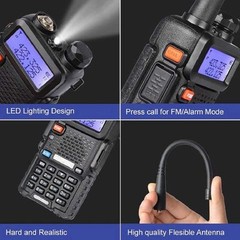 Police Fire Radio Scanner Handheld Transceiver Portable Antenna Dual Band Radio