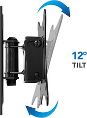 Mount-It! Small TV Monitor Wall Mount Swivel and Tilt VESA Wall (weight 44 Ibs)