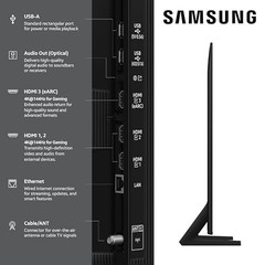 SAMSUNG 55″ CLASS QLED Q8F 4K UHD QN55Q8FAAFXZA 2025 MODEL – BLACK