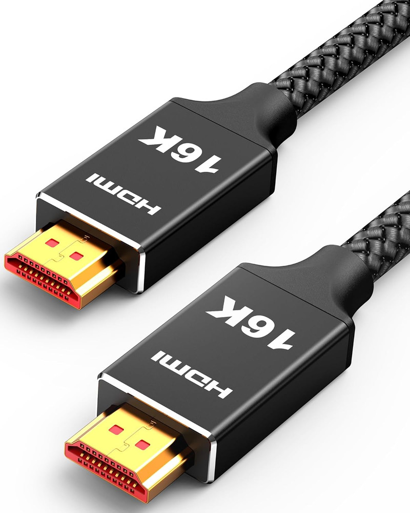 96Gbps HDMI Cable 2.2 6.6Ft, 16K@60Hz, 8K@120Hz, 4K@240Hz, High Speed Cord for P