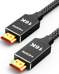 96Gbps HDMI Cable 2.2 6.6Ft, 16K@60Hz, 8K@120Hz, 4K@240Hz, High Speed Cord for P