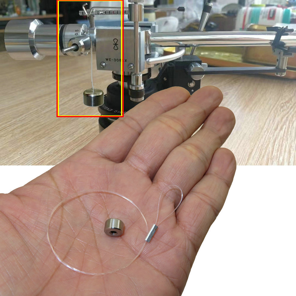 2g Turntable Anti-Skate Weight with Nylon Thread for Tonearm Vinyl Accessories