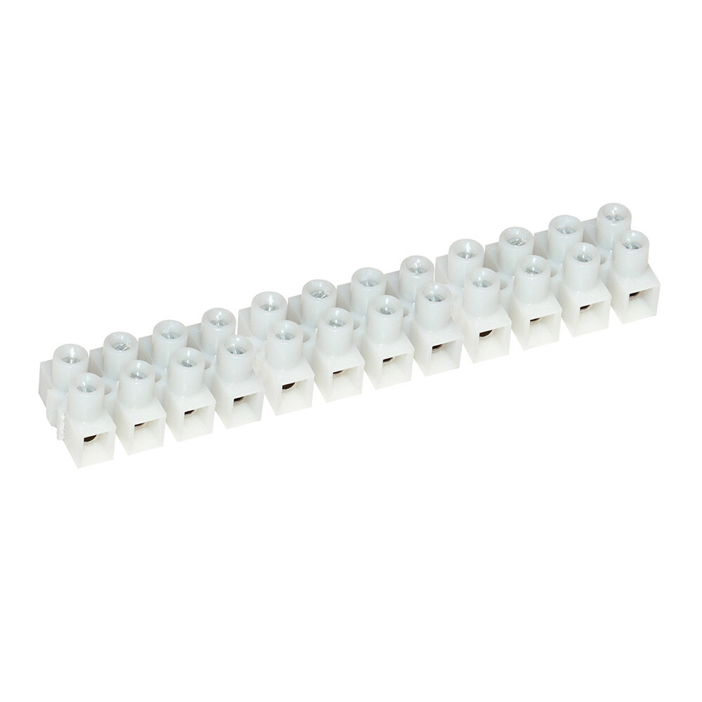 PACER 15A EURO STYLE TERMINAL BLOCK, 12 GANG – 5PK