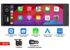 6.28″ IPS Single 1 DIN Android Auto Car Stereo Radio CarPlay Head Unit Bluetooth