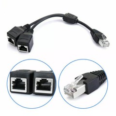 RJ45 1 to 2/3 Ways Splitter Adapter Port CAT6/5/7 LAN Ethernet Cable Connector