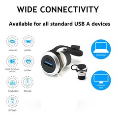 PENGLIN 2Pack USB 3.0 Panel Mount Coupler, USB Pass Through Connector, Female…