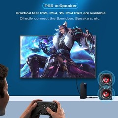 USB2.0 to Optical Toslink 3.5mm Jack Audio Adapter Converter for TV,PS5 Laptop