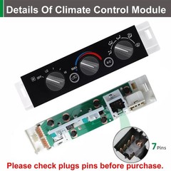 AC Heater Panel Climate Control Module Switch for Chevy GMC C1500 C2500 C3500…