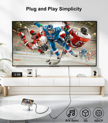 Reborn USB C to HDMI 2.1 Cable [8K@60Hz,4K@144Hz,2K@240Hz] 3FT Type C to HDMI 8K
