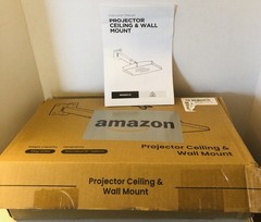 Projector Shelf for Ceiling or Wall Mounting – White Adjustable – MP0304-01