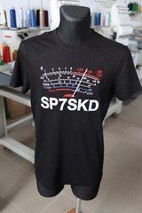 S-meter with Callsign, t-shirt, Embroidery for Ham Radio Size S-5XL