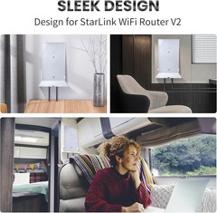 Durable ABS Starlink Wall Mount Holder – Effortless Setup & Cable Management