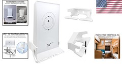 Starlink Mesh V2 Router Wall Mount Holder Stand White Durable ABS Cable Mgmt